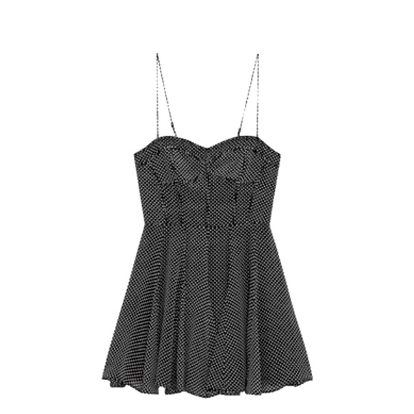 zara polka dot corset dress Zara | Dresses | Zara Black White Polka Dot Corset Layered Skirt Mini Dress
